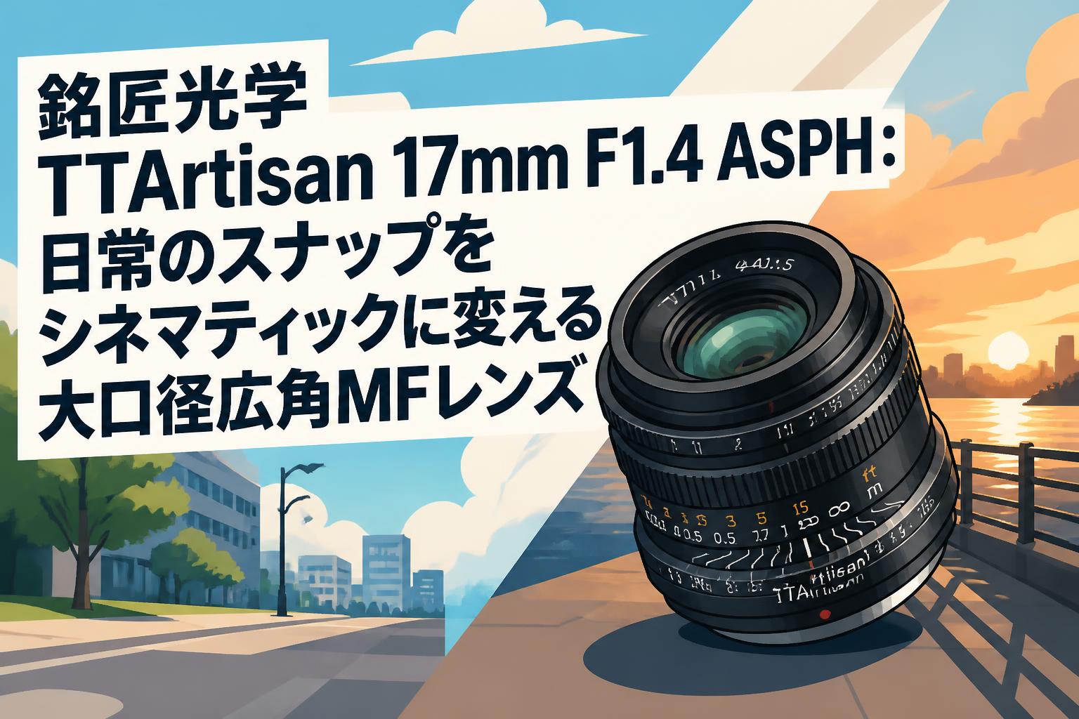 銘匠光学 TTArtisan 17mm F1.4 ASPH：日常のスナップをシネマティック