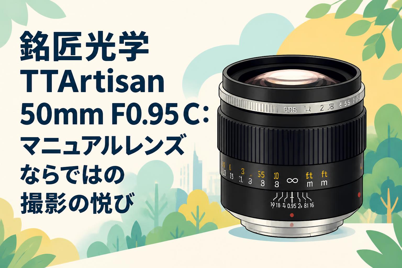 銘匠光学 TTArtisan 50mm F0.95 C：マニュアルレンズならではの撮影の