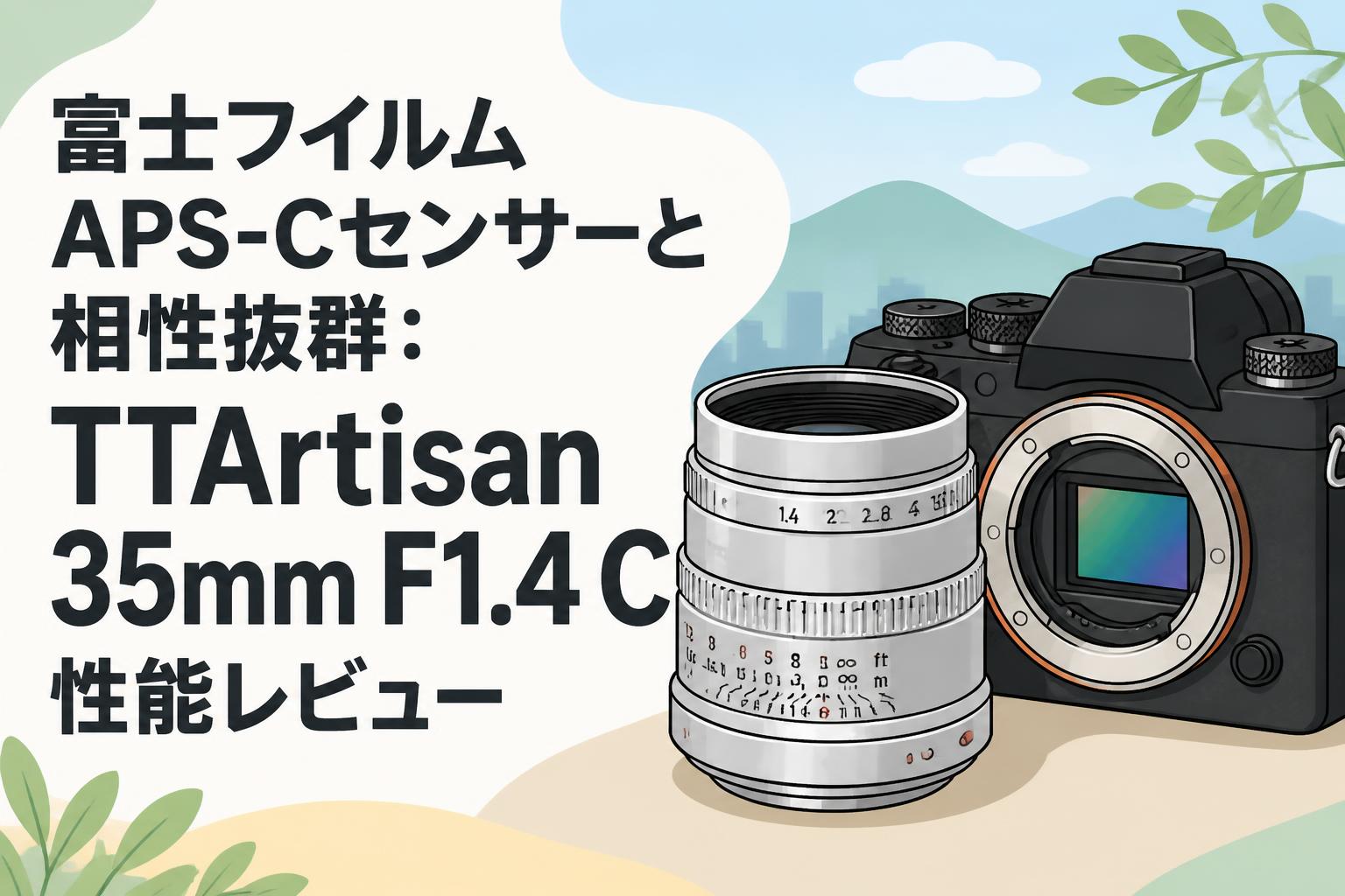富士フイルム APS-Cセンサーと相性抜群：TTArtisan 35mm F1.4 C 性能