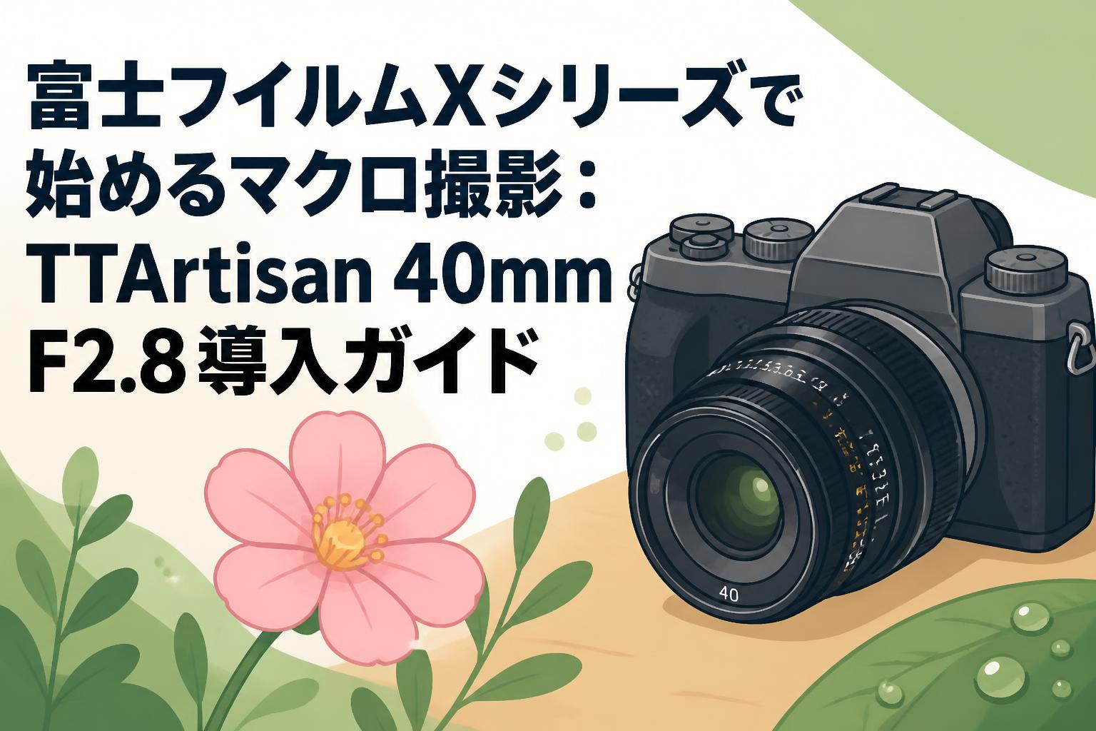 After │原画│一点物 富士フイルムXシリーズで始めるマクロ撮影：TTArtisan 40mm F2.8導入