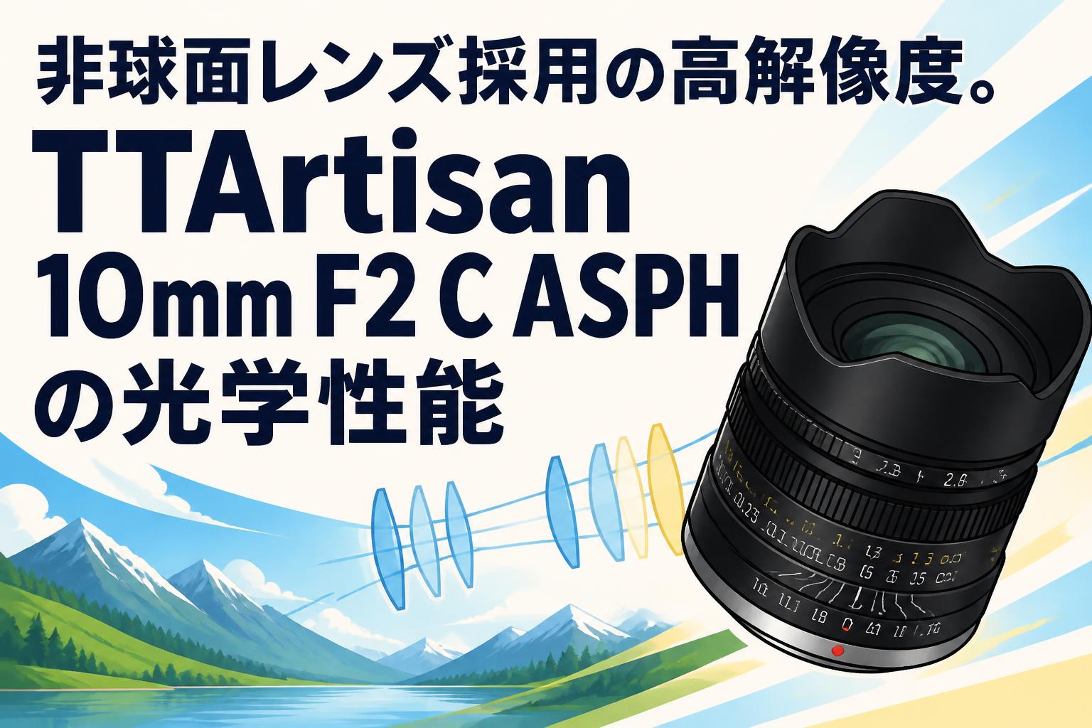 非球面レンズ採用の高解像度。TTArtisan 10mm F2 C ASPHの光学性能