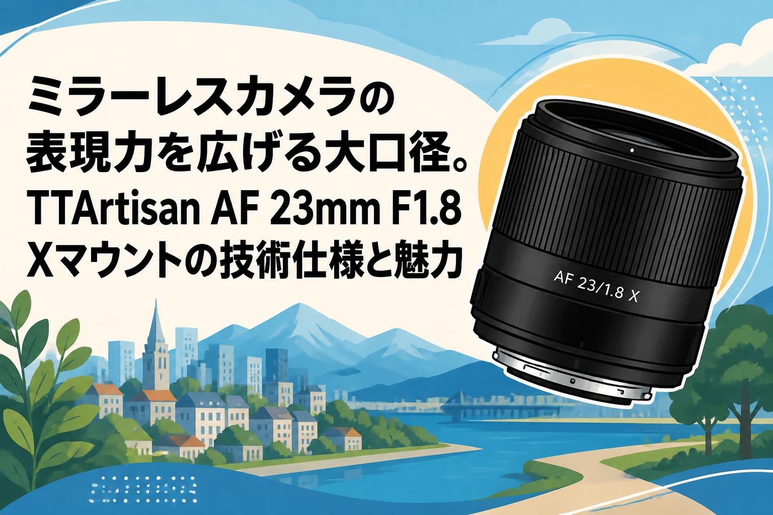 ミラーレスカメラの表現力を広げる大口径。TTArtisan AF 23mm F1.8 X