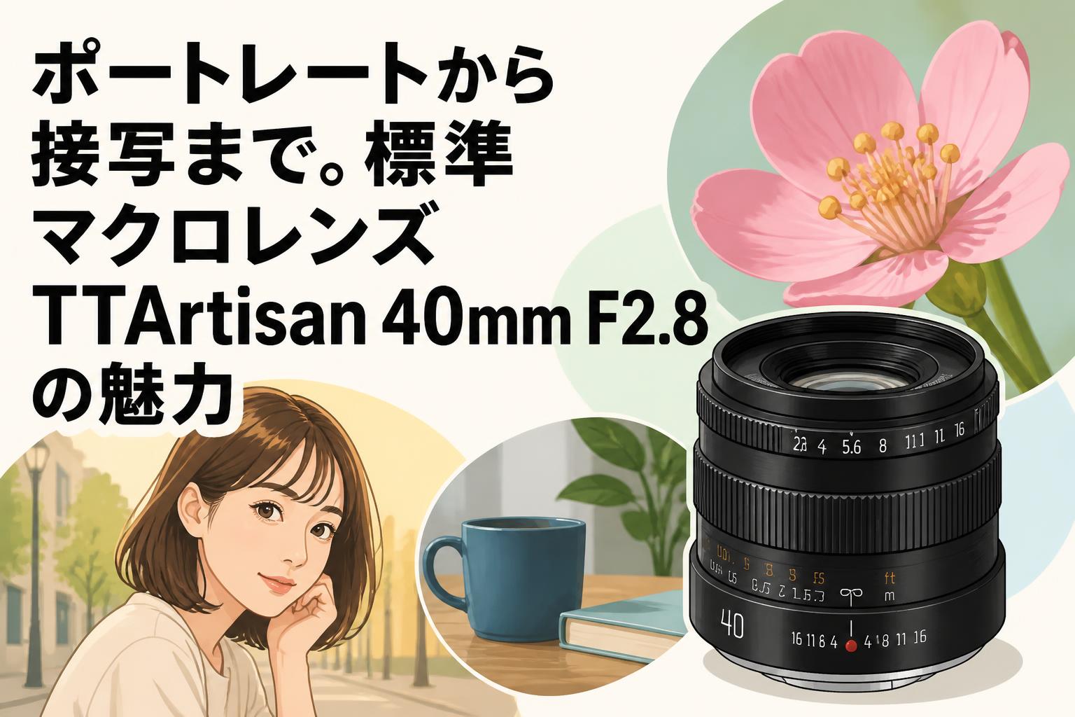 ポートレートから接写まで。標準マクロレンズTTArtisan 40mm F2.8の