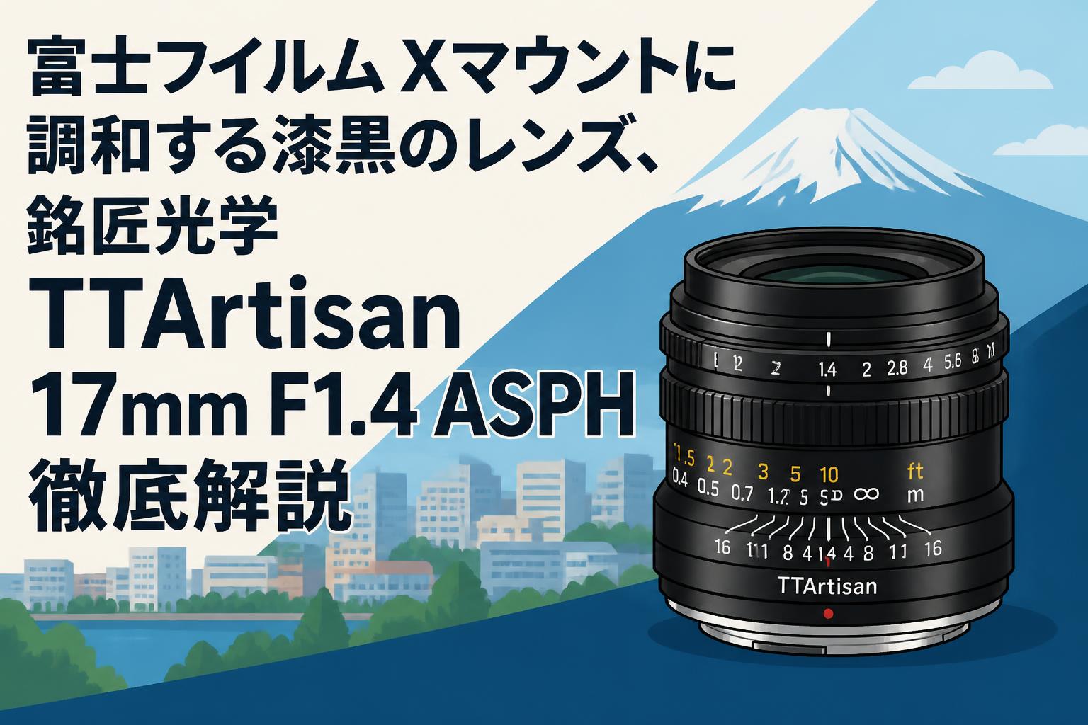 富士フイルム Xマウントに調和する漆黒のレンズ、銘匠光学 TTArtisan