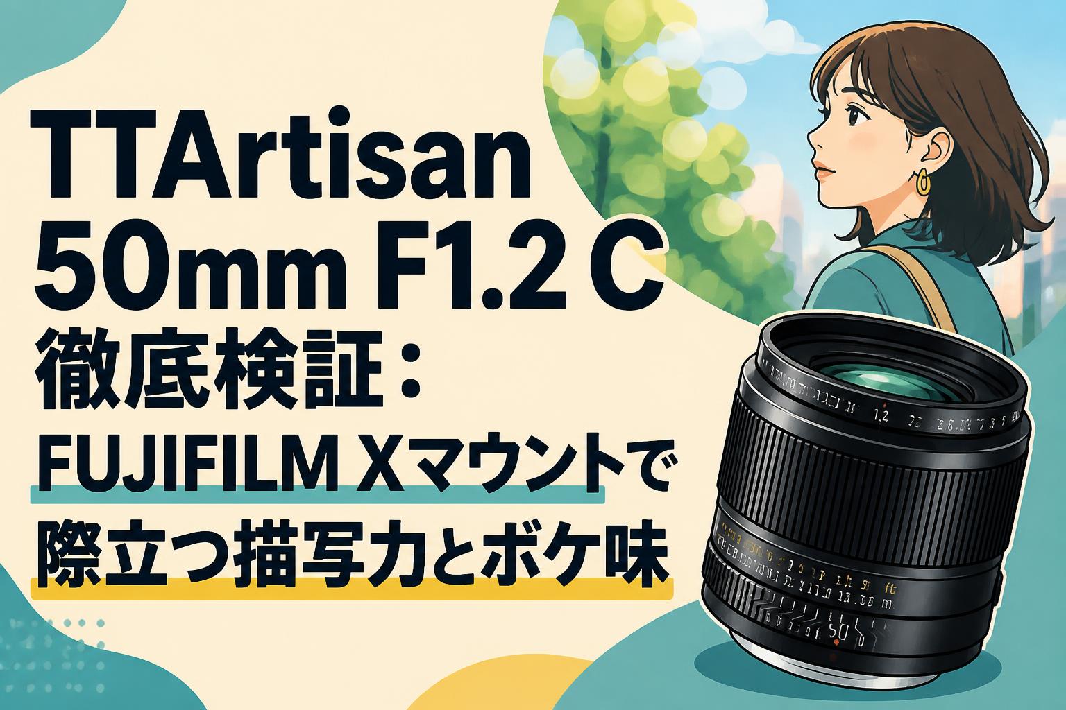 TTArtisan 50mm F1.2 C 徹底検証：FUJIFILM Xマウントで際立つ描写力と