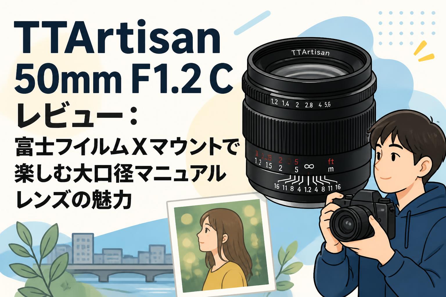 TTArtisan 50mm F1.2 C レビュー：富士フイルムXマウントで楽しむ大