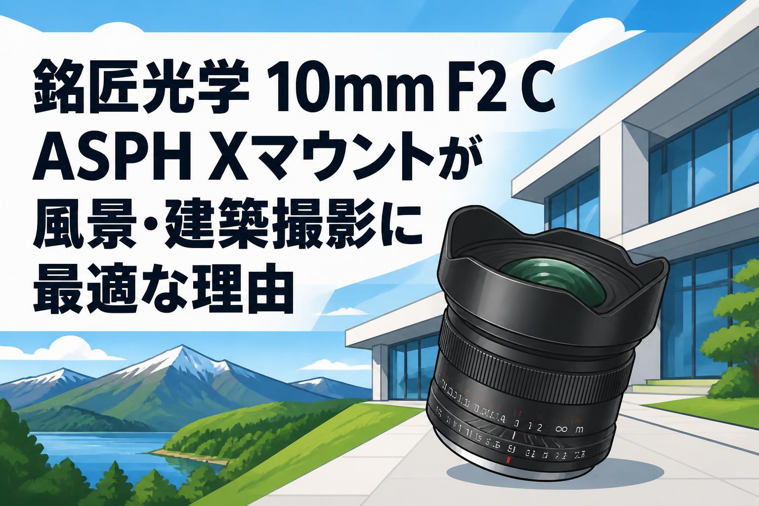 銘匠光学 10mm F2 C ASPH Xマウントが風景・建築撮影に最適な理由