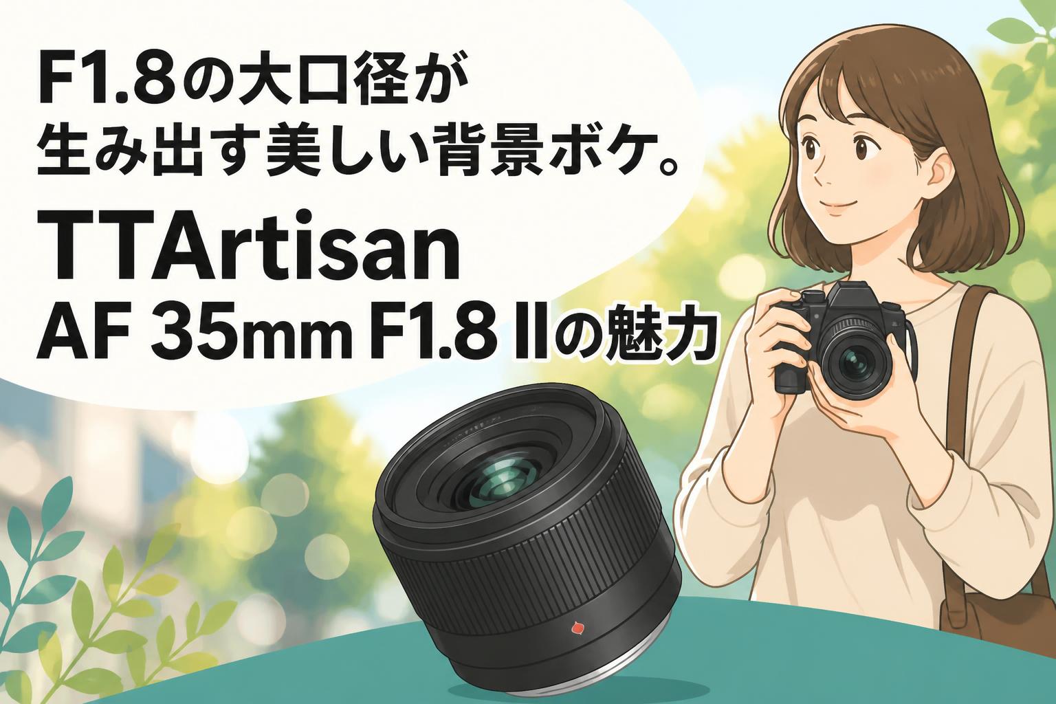F1.8の大口径が生み出す美しい背景ボケ。TTArtisan AF 35mm F1.8 IIの
