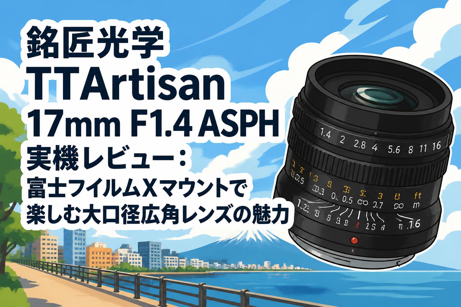 銘匠光学 TTArtisan 17mm F1.4 ASPH 実機レビュー：富士フイルムX