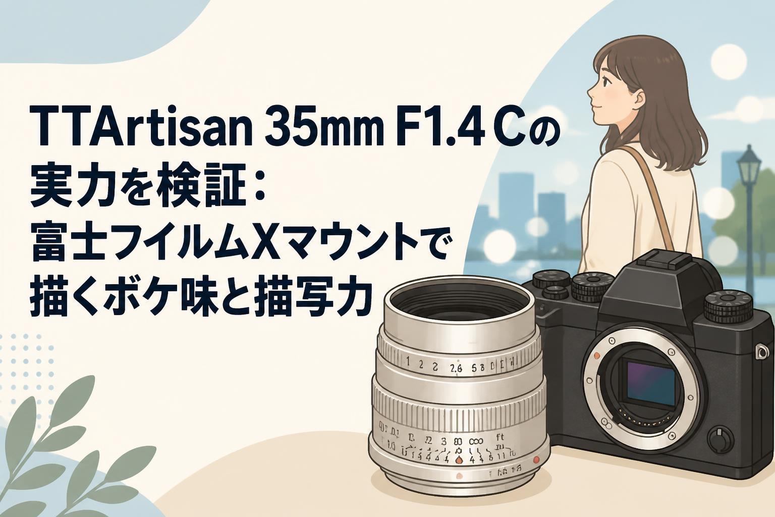 TTArtisan 35mm F1.4 Cの実力を検証：富士フイルムXマウントで描くボケ
