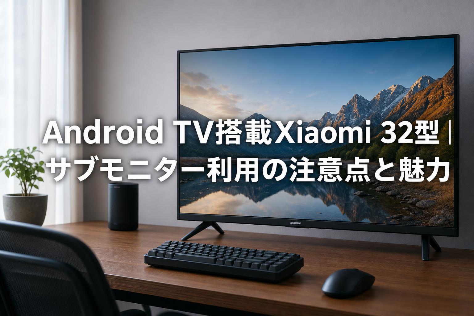 Android TV搭載Xiaomi 32型｜サブモニター利用の注意点と魅力 | PANDA