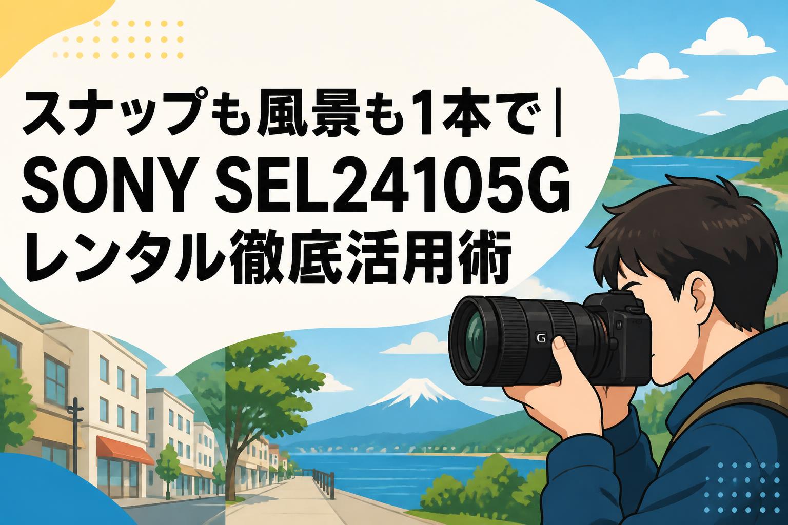 スナップも風景も1本で｜SONY SEL24105Gレンタル徹底活用術 | PANDA