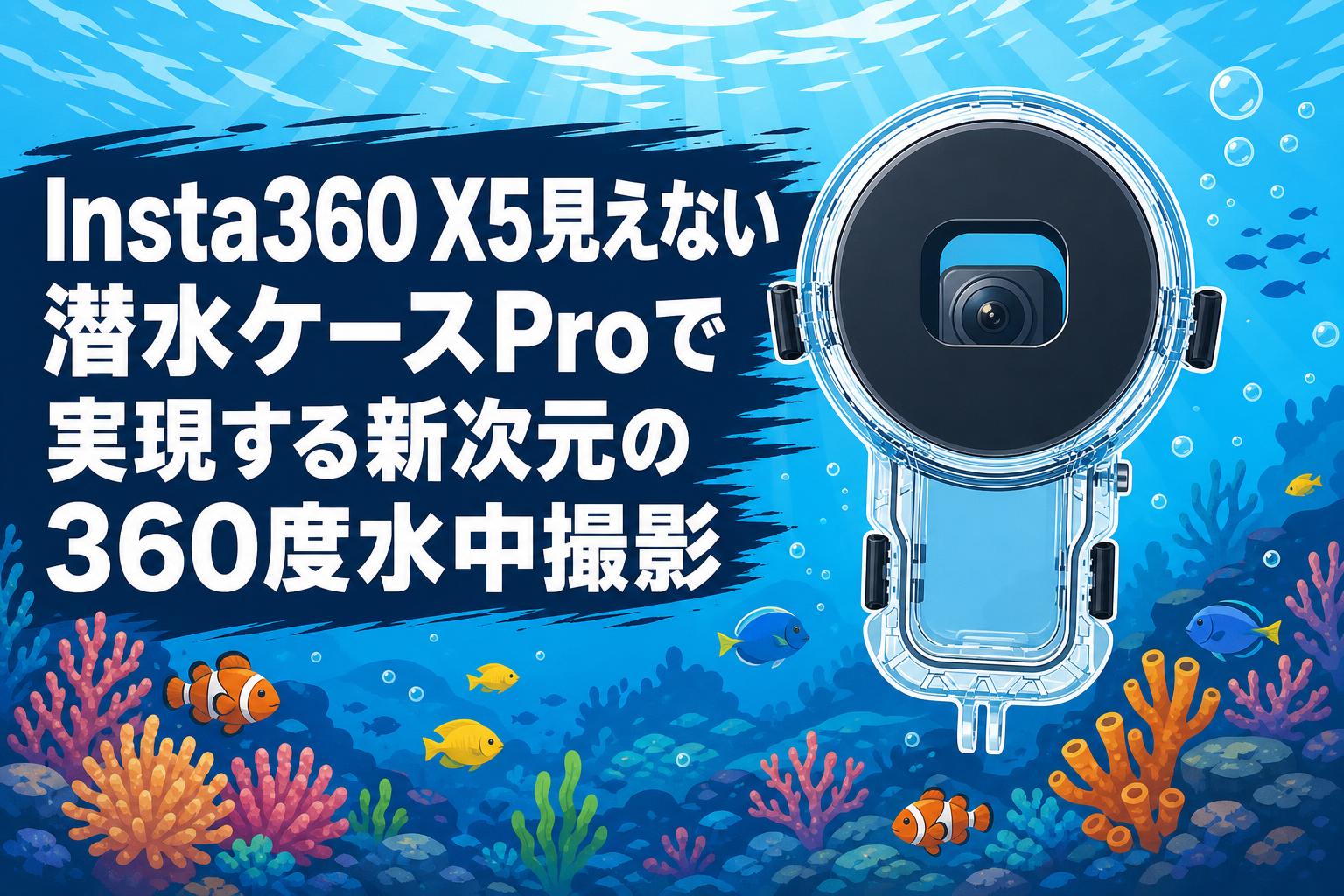 Insta360 X5見えない潜水ケースProで実現する新次元の360度水中撮影
