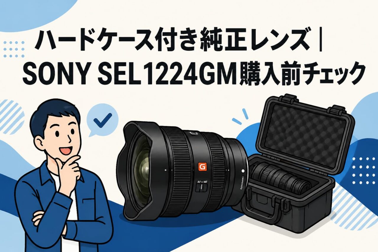 ハードケース付き純正レンズ｜SONY SEL1224GM購入前チェック | PANDA