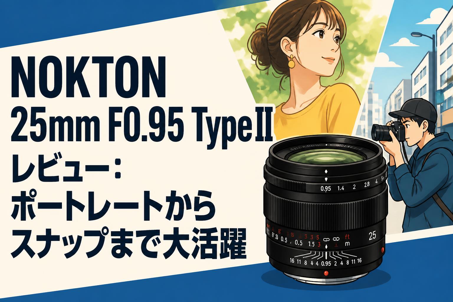 NOKTON 25mm F0.95 Type IIレビュー：ポートレートからスナップまで大