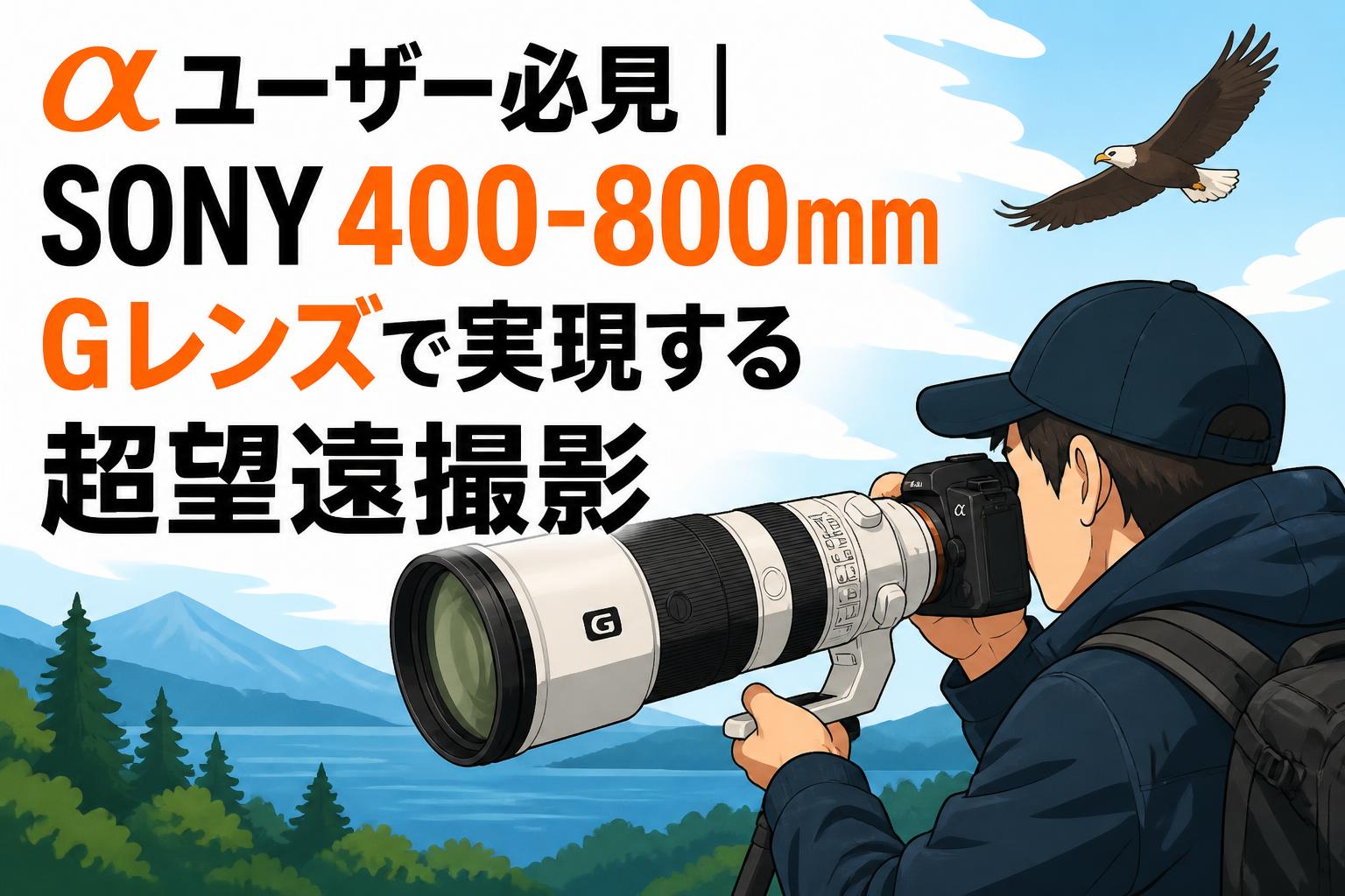 αユーザー必見｜SONY 400-800mm Gレンズで実現する超望遠撮影 | PANDA