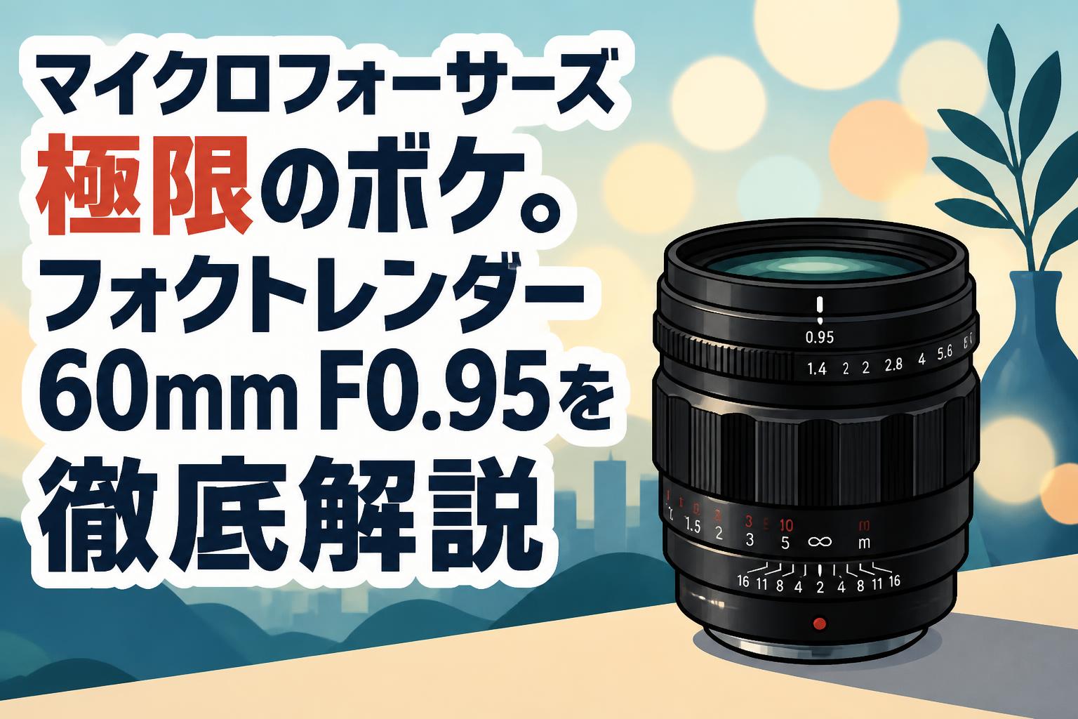 マイクロフォーサーズ極限のボケ。フォクトレンダー 60mm F0.95を徹底