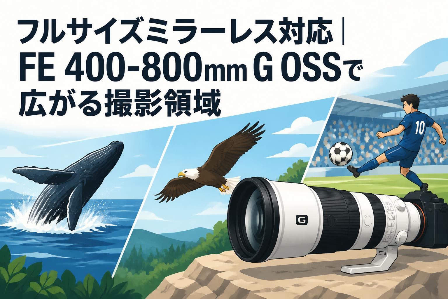 フルサイズミラーレス対応｜FE 400-800mm G OSSで広がる撮影領域