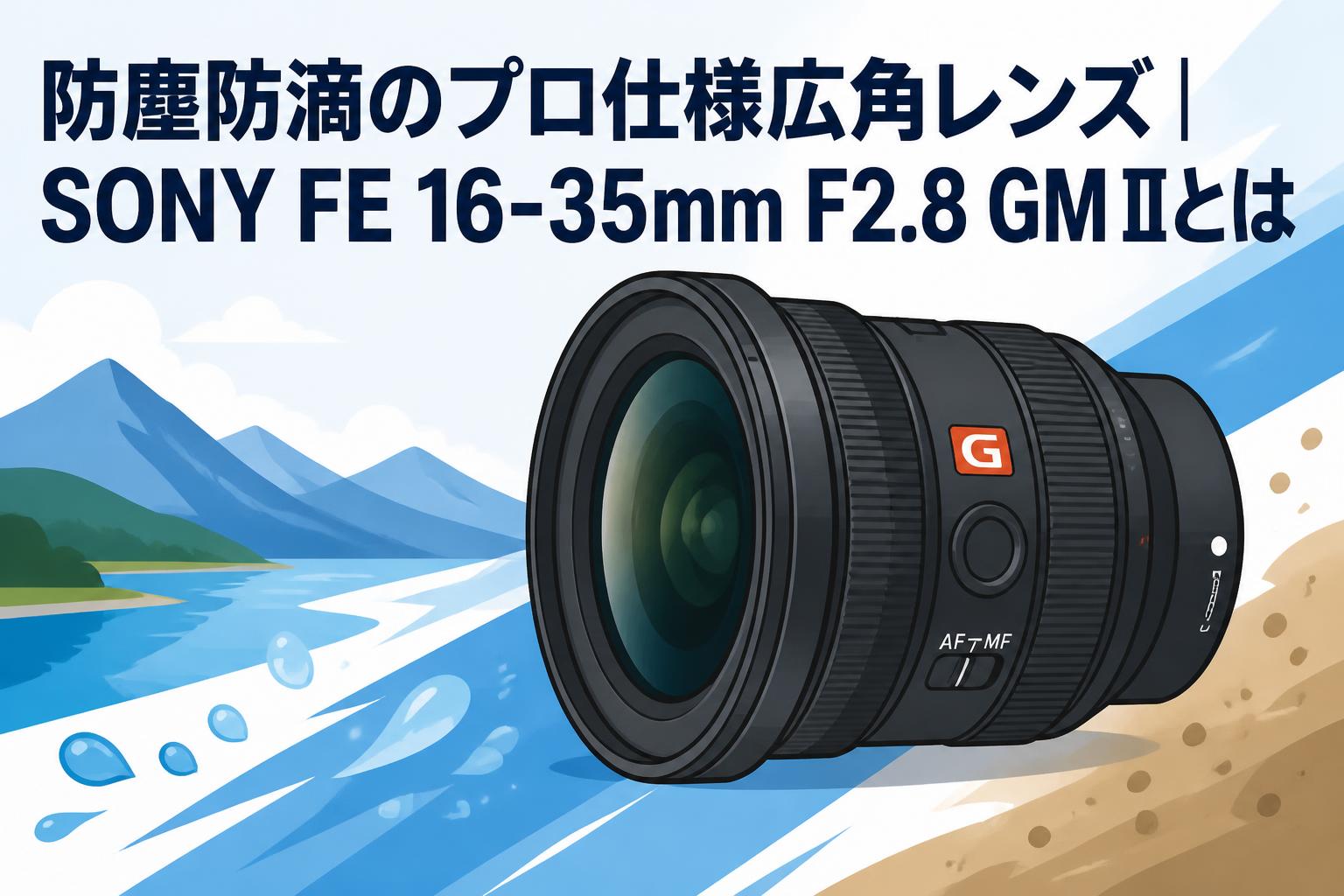 ソニー 広角レンズ 防塵防滴のプロ仕様広角レンズ｜SONY FE 16-35mm F2.8 GM IIとは