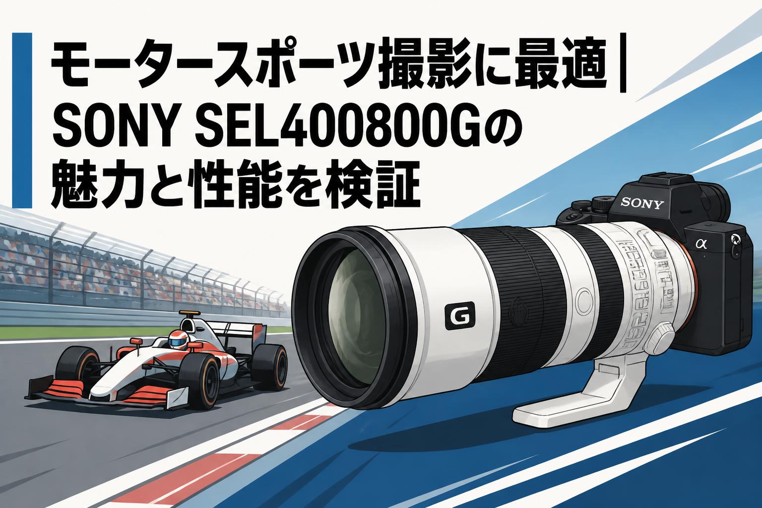 モータースポーツ撮影に最適｜SONY SEL400800Gの魅力と性能を検証