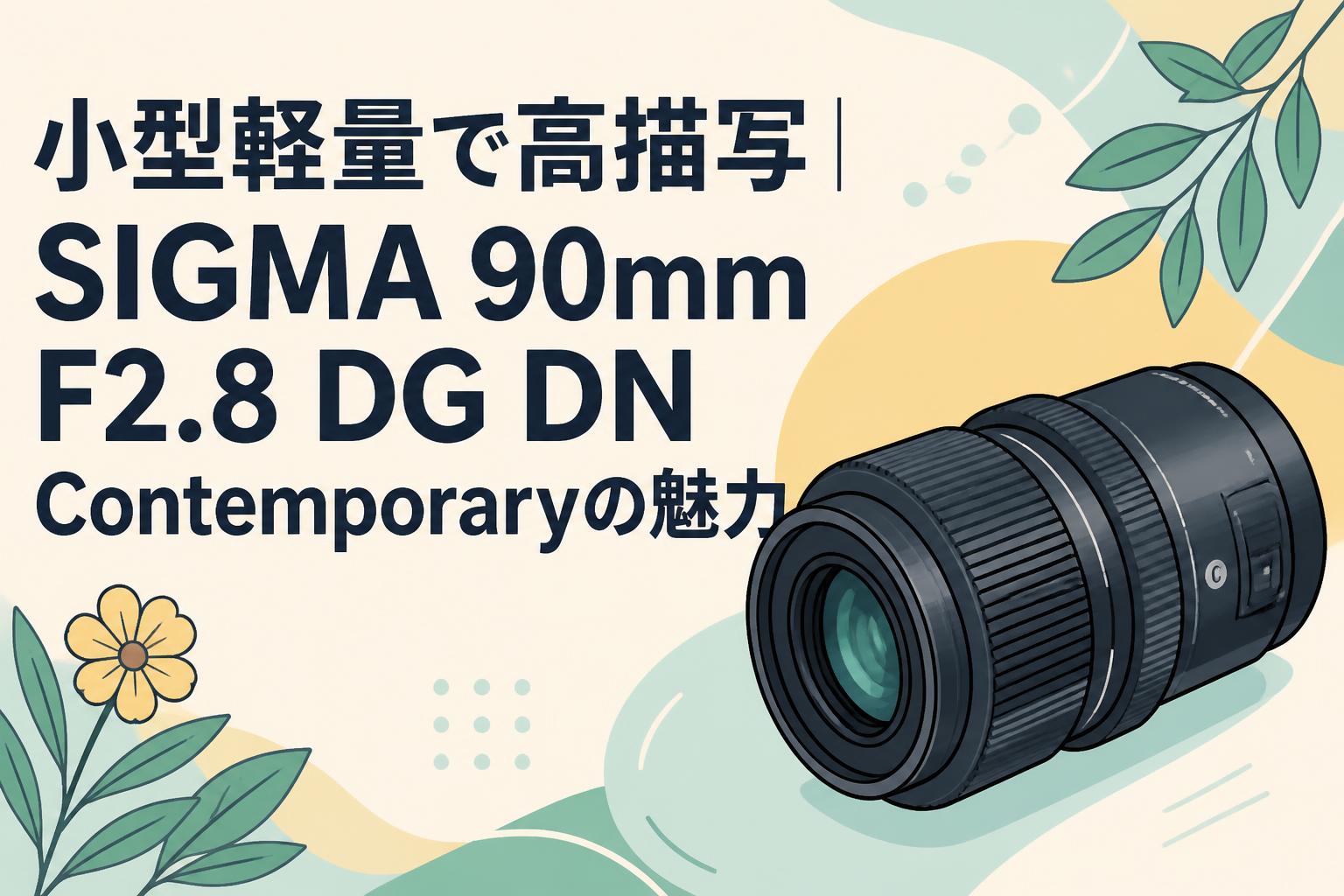 小型軽量で高描写｜SIGMA 90mm F2.8 DG DN Contemporaryの魅力 | PANDA