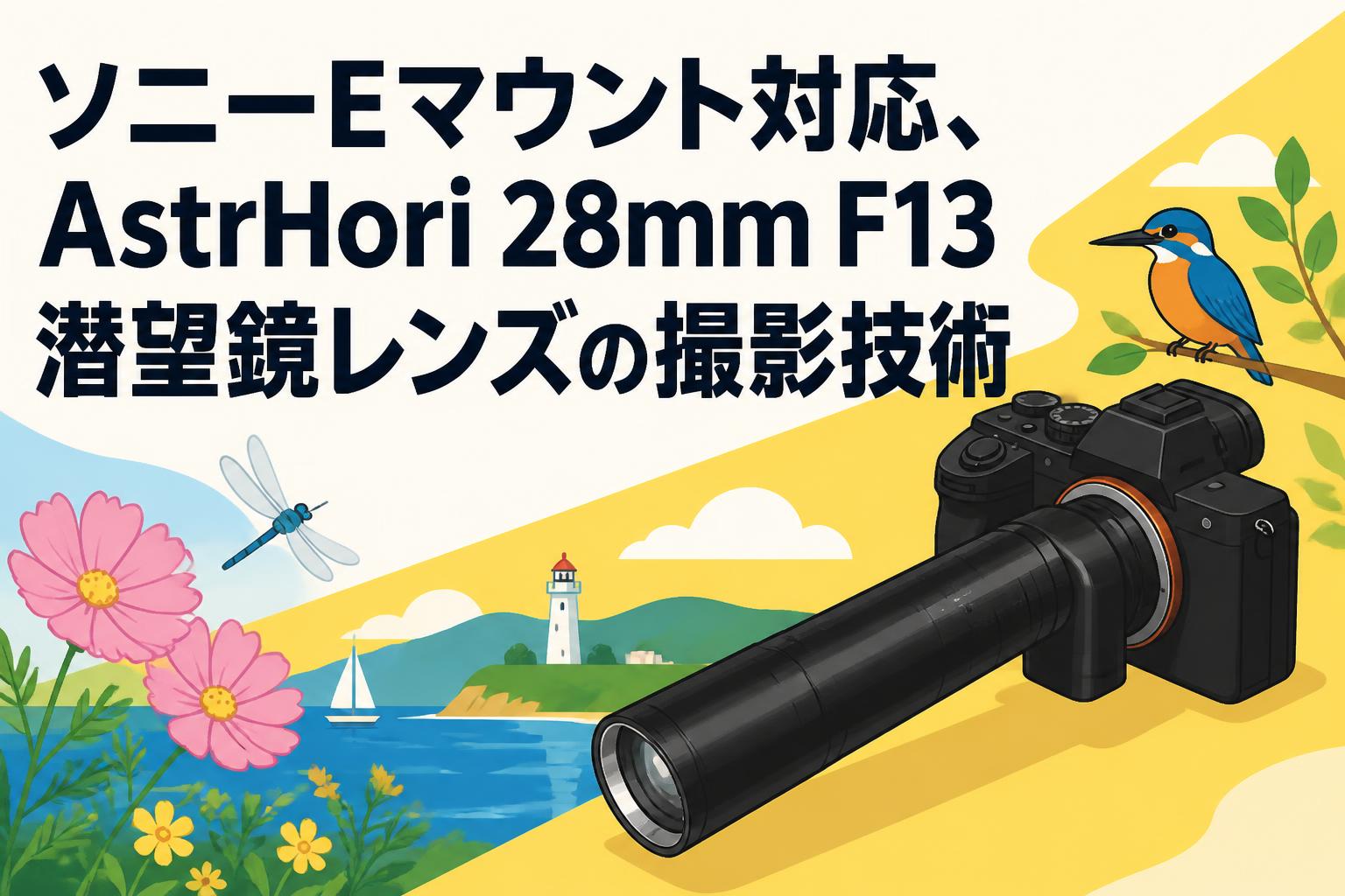 ソニーEマウント対応、AstrHori 28mm F13 潜望鏡レンズの撮影技術