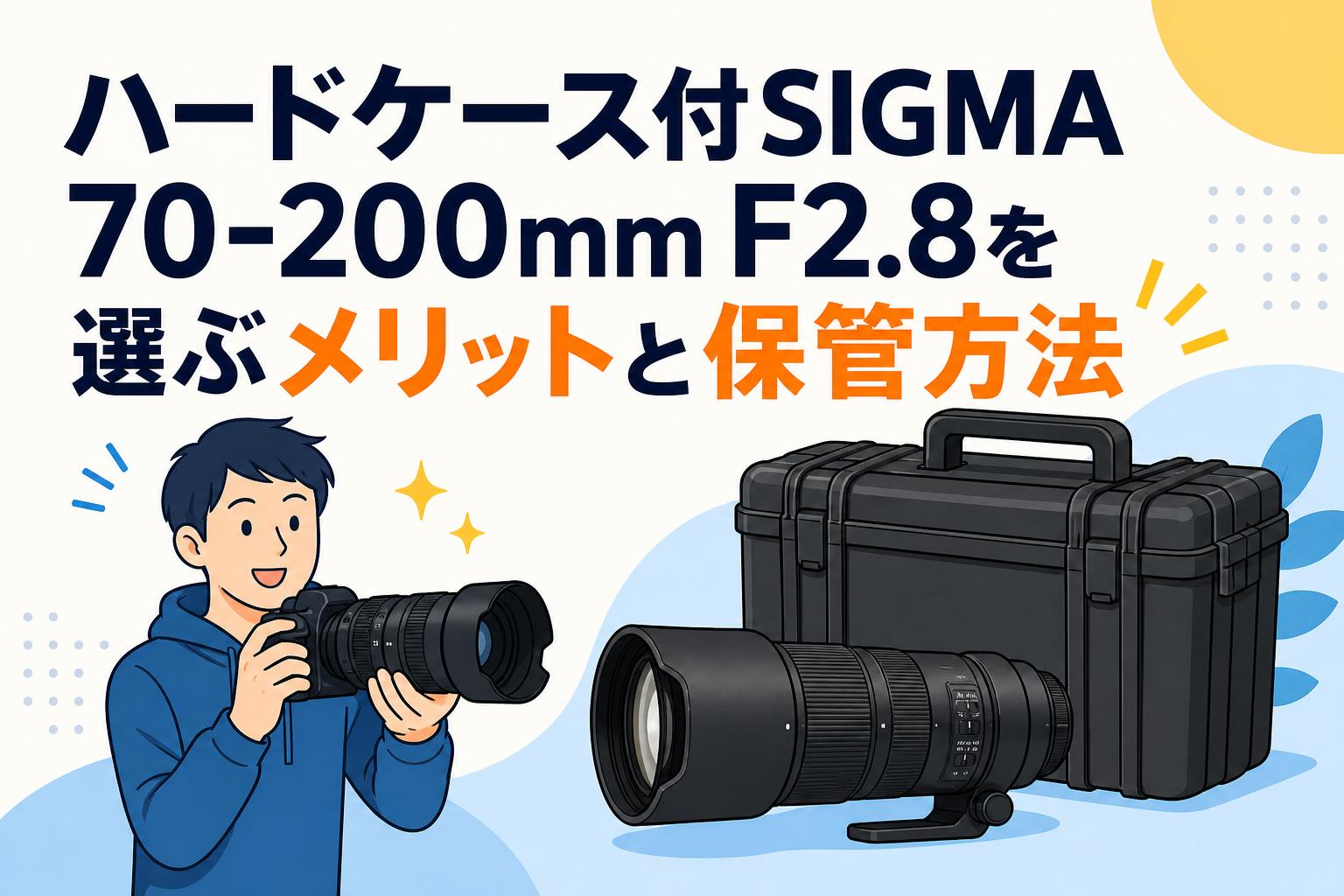 ハードケース付SIGMA 70-200mm F2.8を選ぶメリットと保管方法 | PANDA
