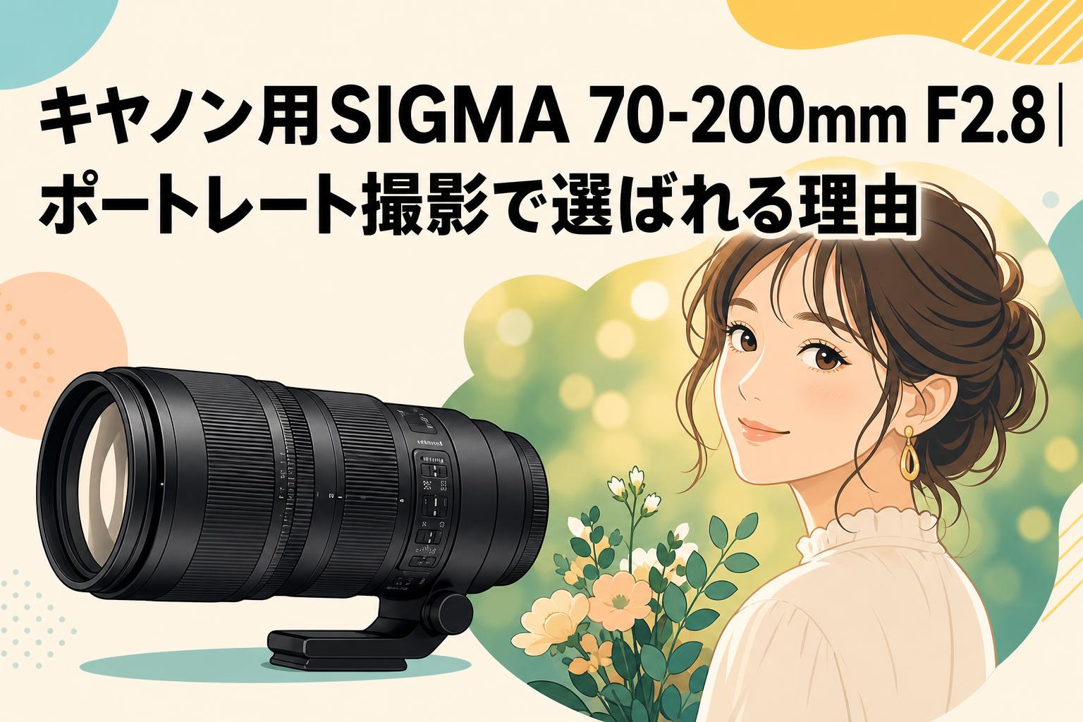 キヤノン用SIGMA 70-200mm F2.8｜ポートレート撮影で選ばれる理由