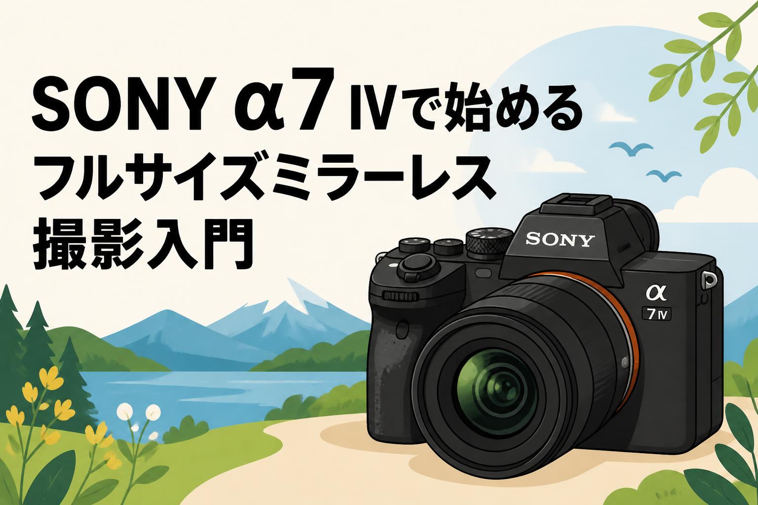 SONY α7 IVで始めるフルサイズミラーレス撮影入門 | PANDA TIMES