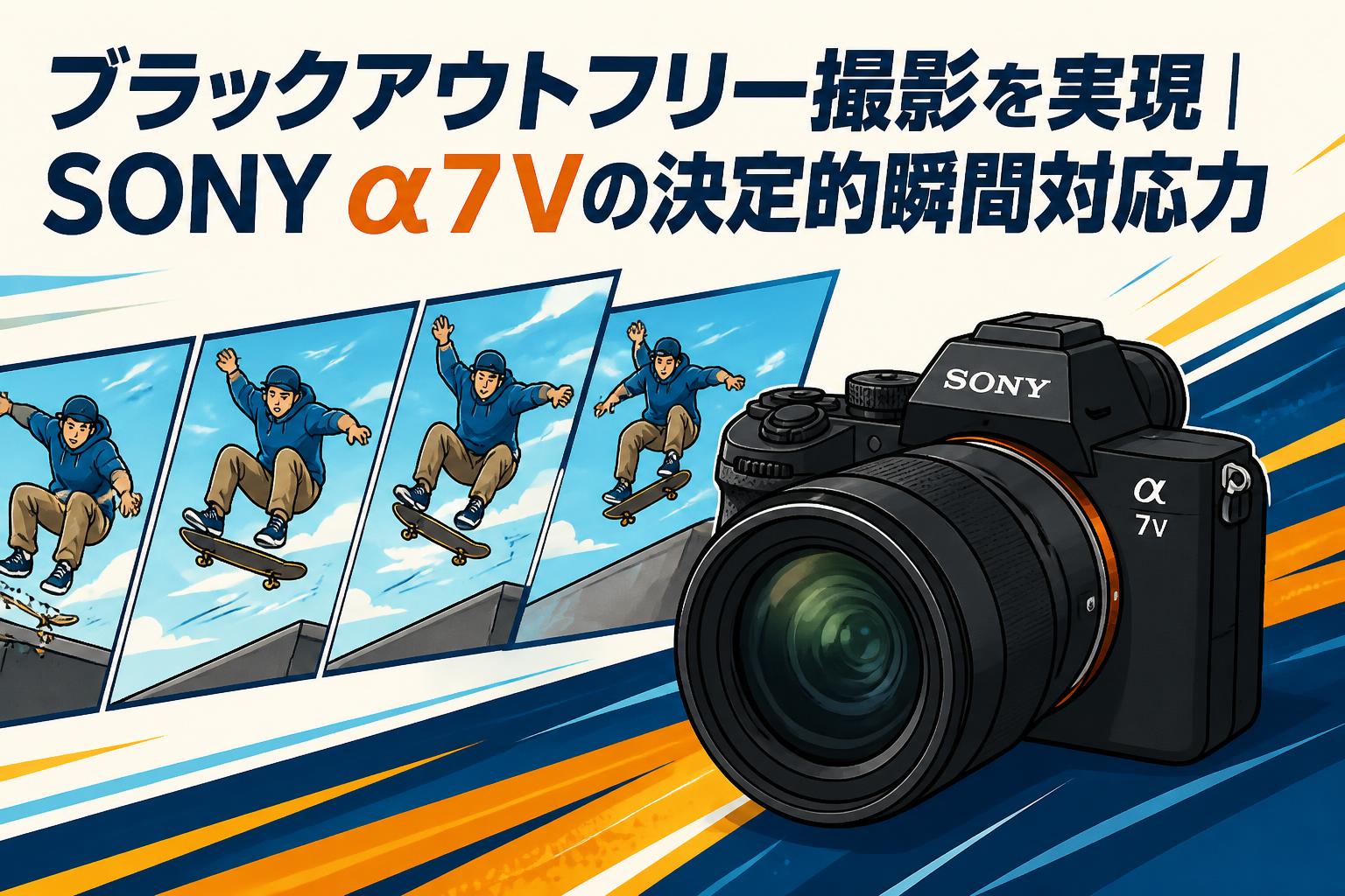 ブラックアウトフリー撮影を実現｜SONY α7 Vの決定的瞬間対応力