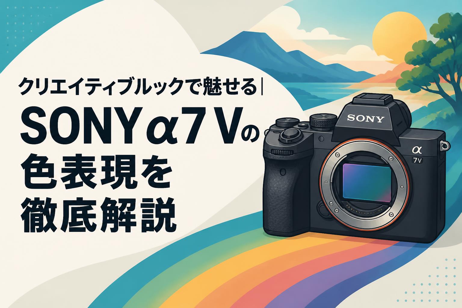 クリエイティブルックで魅せる｜SONY α7 Vの色表現を徹底解説 | PANDA