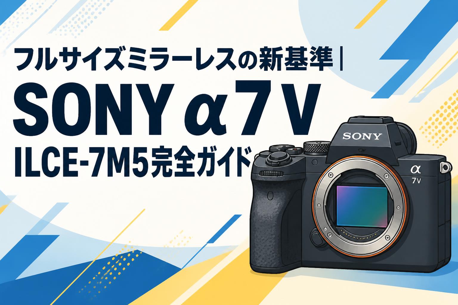 フルサイズミラーレスの新基準｜SONY α7 V ILCE-7M5完全ガイド | PANDA