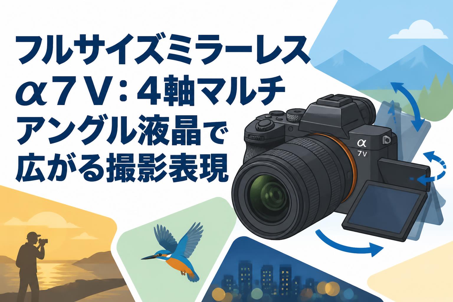 フルサイズミラーレス α7 V：4軸マルチアングル液晶で広がる撮影表現