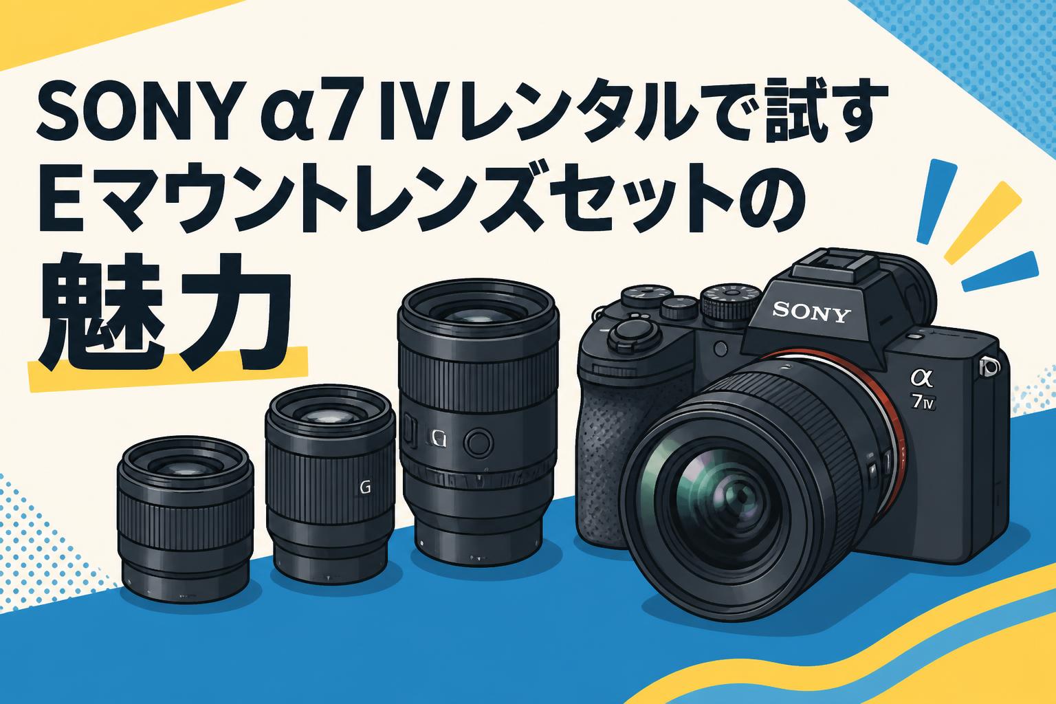 SONY α7 IVレンタルで試すEマウントレンズセットの魅力 | PANDA TIMES