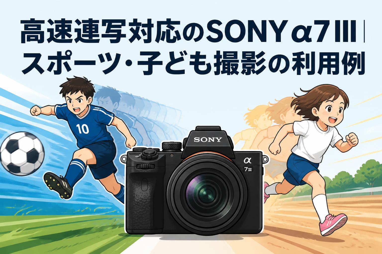 高速連写対応のSONY α7 III｜スポーツ・子ども撮影の利用例 | PANDA