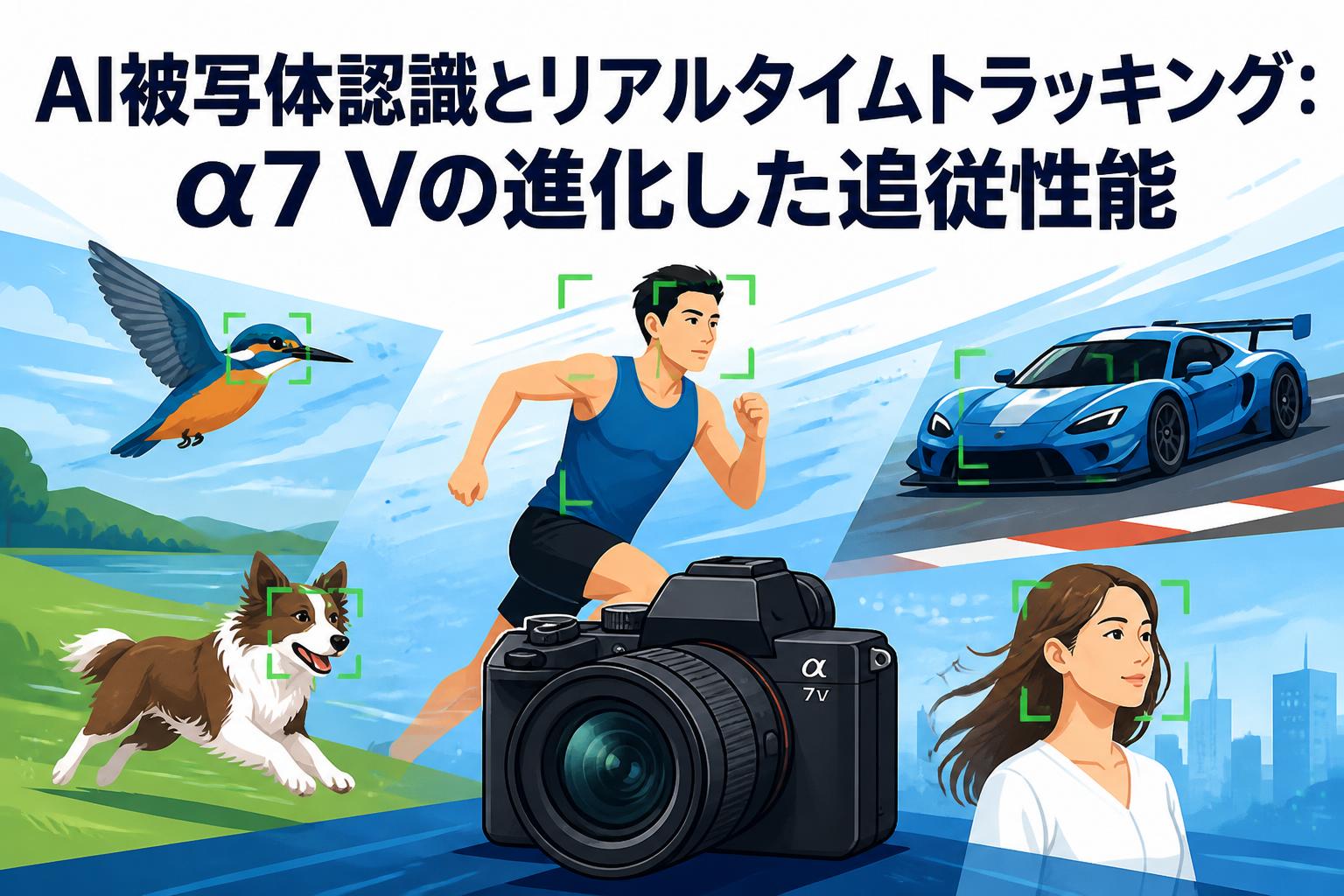 AI被写体認識とリアルタイムトラッキング：α7 Vの進化した追従性能