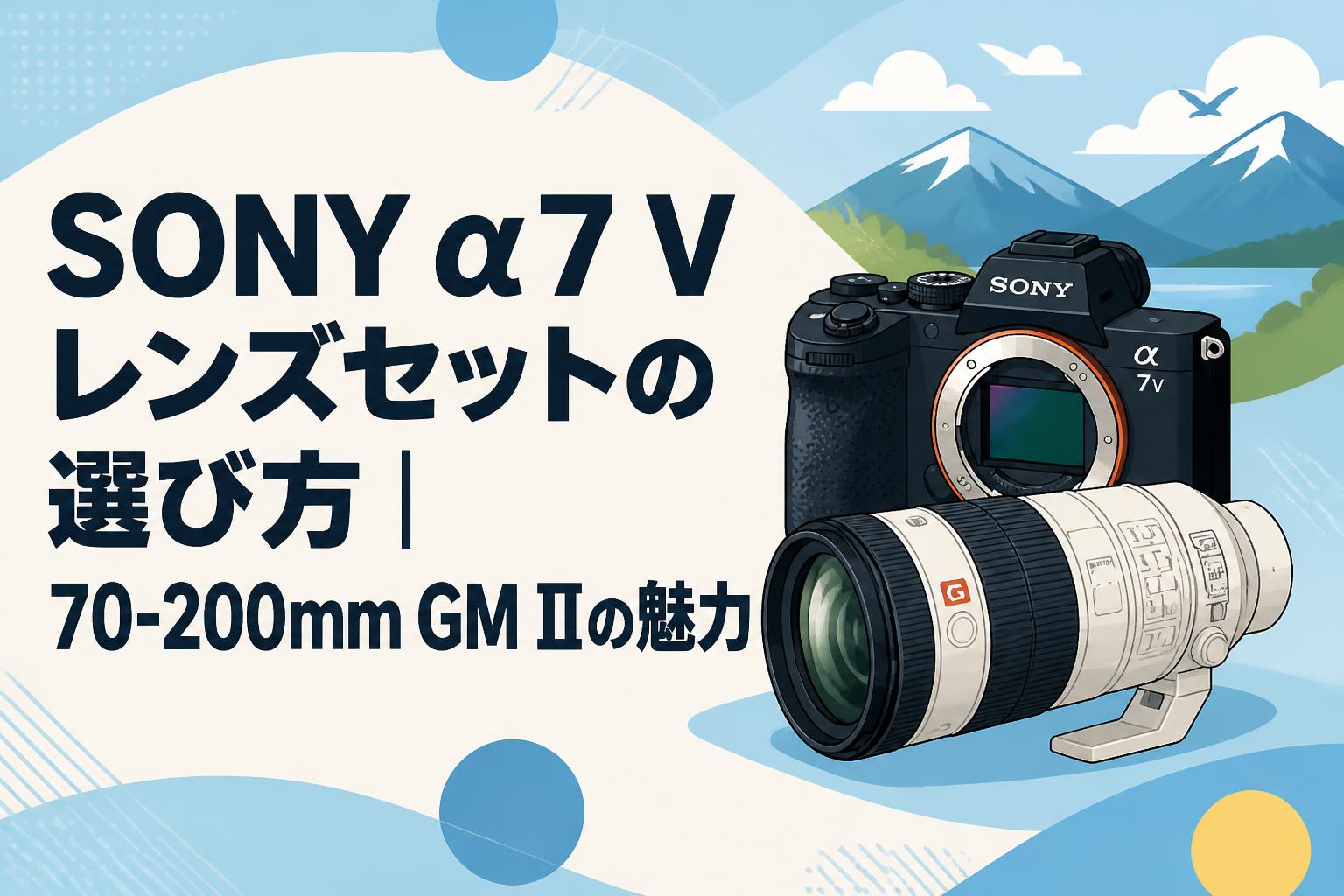 SONY α7 Vレンズセットの選び方｜70-200mm GM IIの魅力 | PANDA TIMES