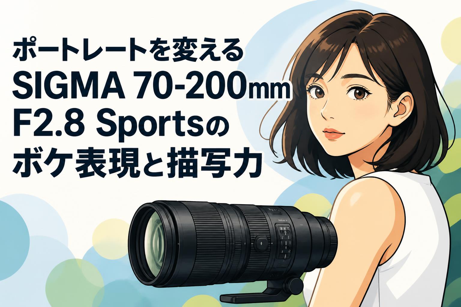 けいおん！ポートレート8種類 ポートレートを変えるSIGMA 70-200mm F2.8 Sportsのボケ表現と描写力