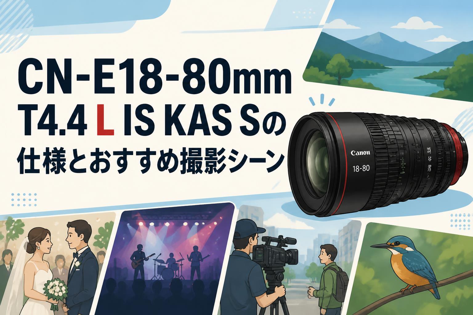 CN-E18-80mm T4.4 L IS KAS Sの仕様とおすすめ撮影シーン | PANDA