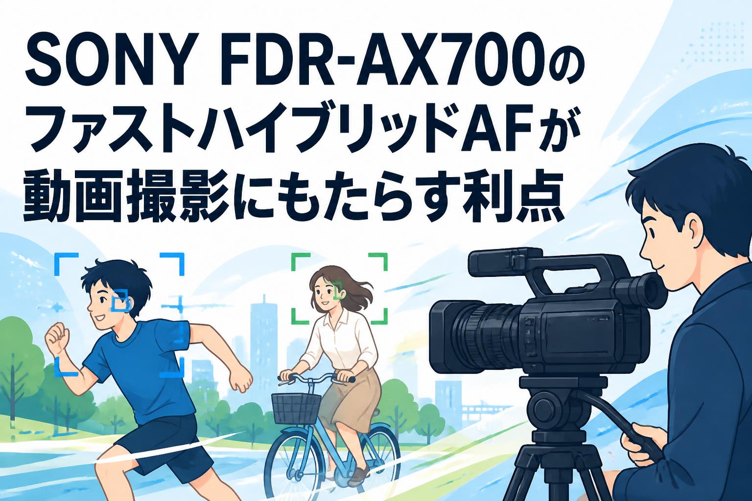 SONY FDR-AX700のファストハイブリッドAFが動画撮影にもたらす利点