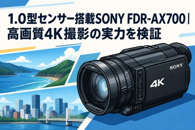 1.0型センサー搭載SONY FDR-AX700｜高画質4K撮影の実力を検証 | PANDA