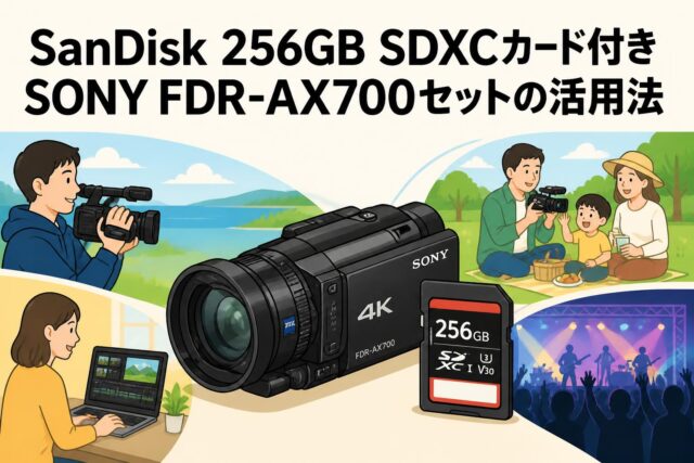 SanDisk 256GB SDXCカード付きSONY FDR-AX700セットの活用法 | PANDA