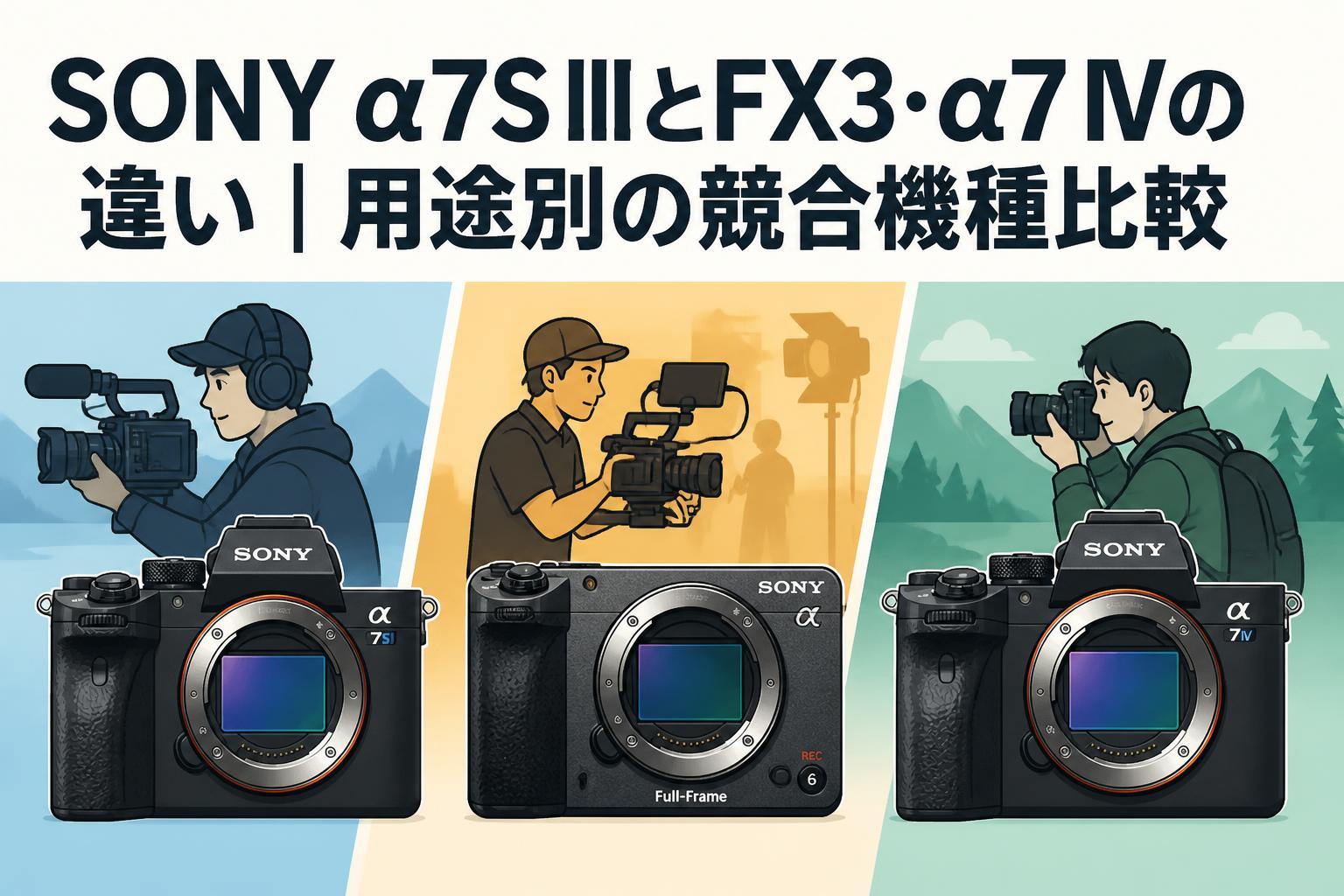 SONY α7S IIIとFX3・α7 IVの違い｜用途別の競合機種比較 | PANDA TIMES