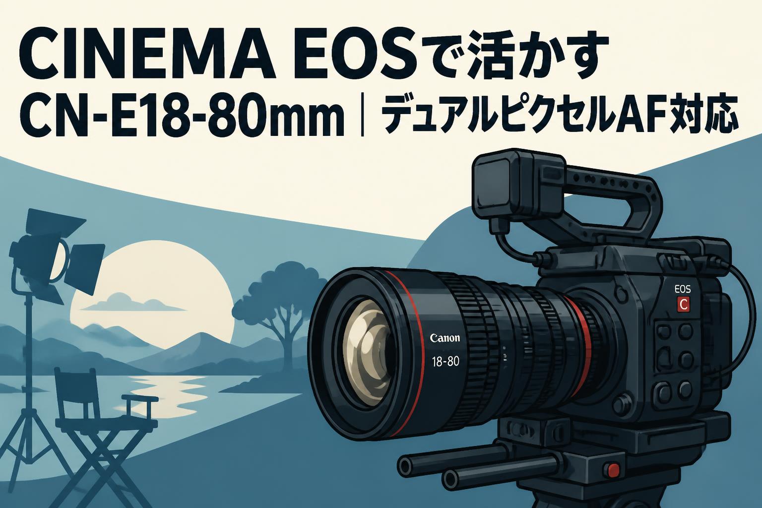 CINEMA EOSで活かすCN-E18-80mm｜デュアルピクセルAF対応 | PANDA