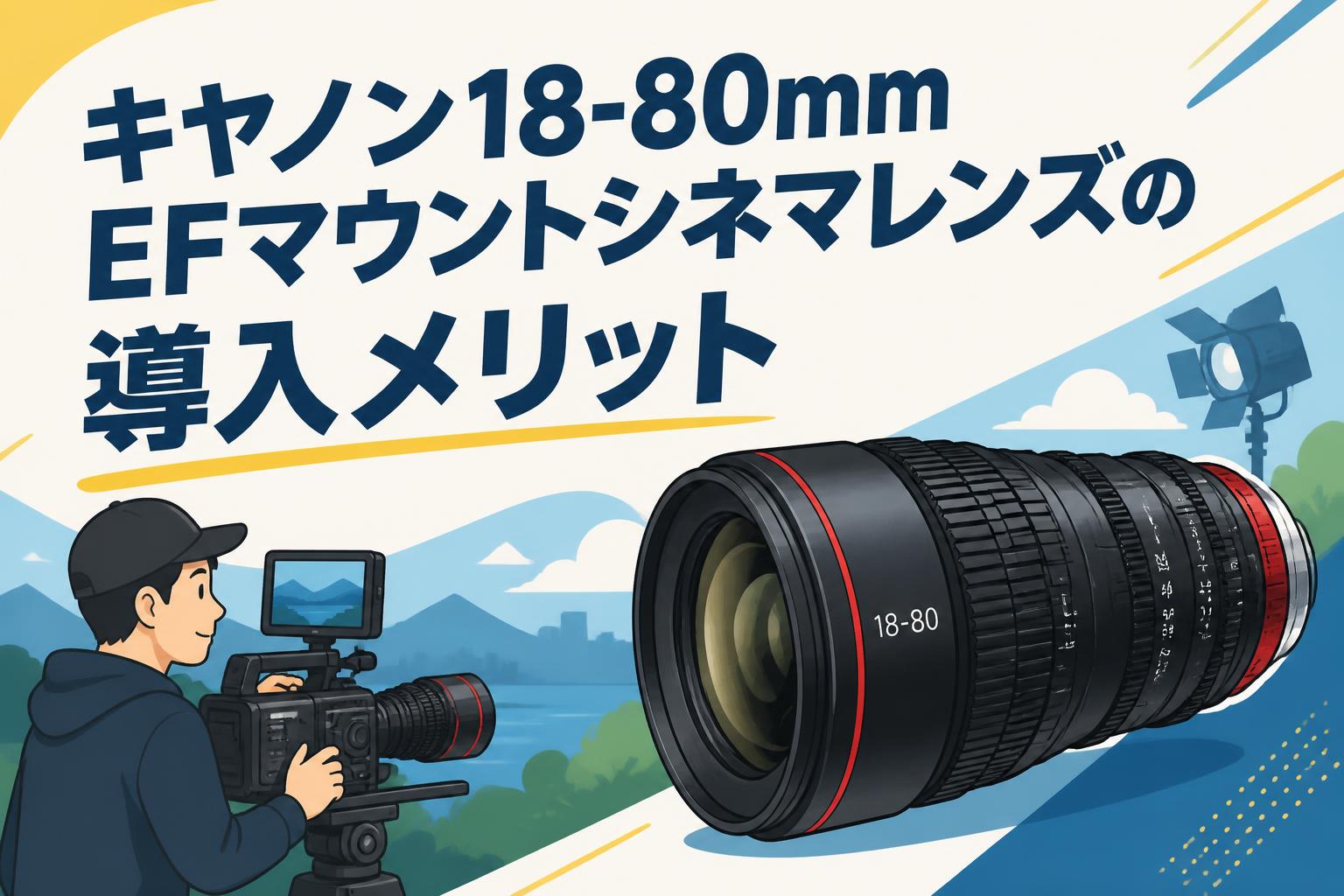 キヤノン18-80mm EFマウントシネマレンズの導入メリット | PANDA TIMES