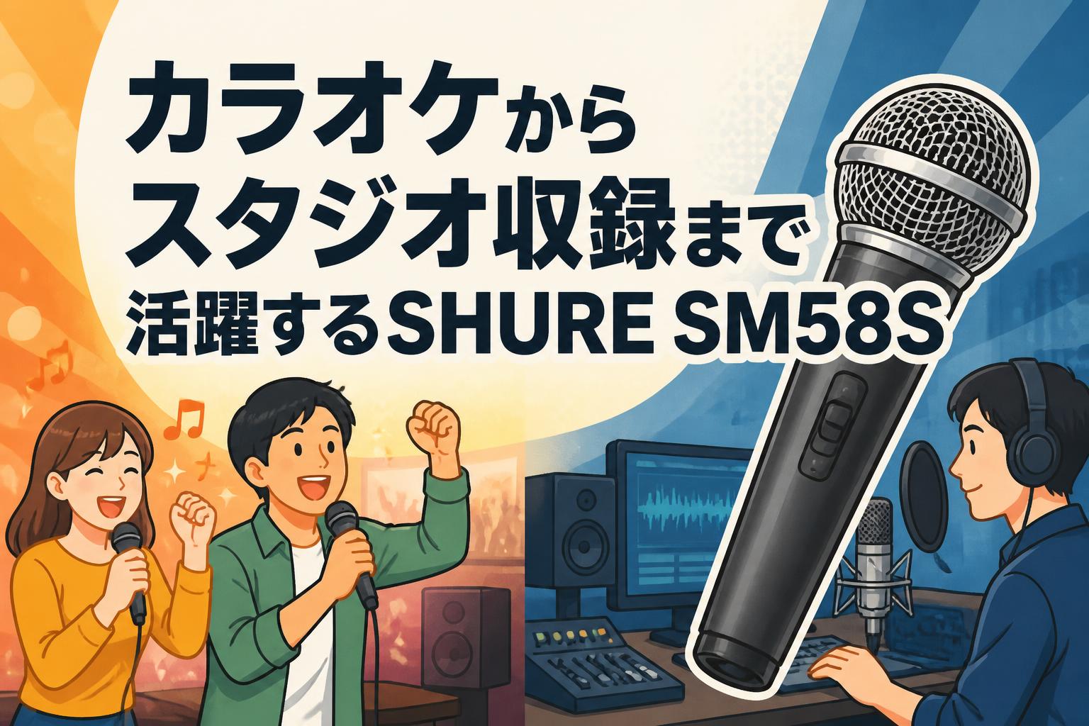 カラオケからスタジオ収録まで活躍するSHURE SM58S | PANDA TIMES