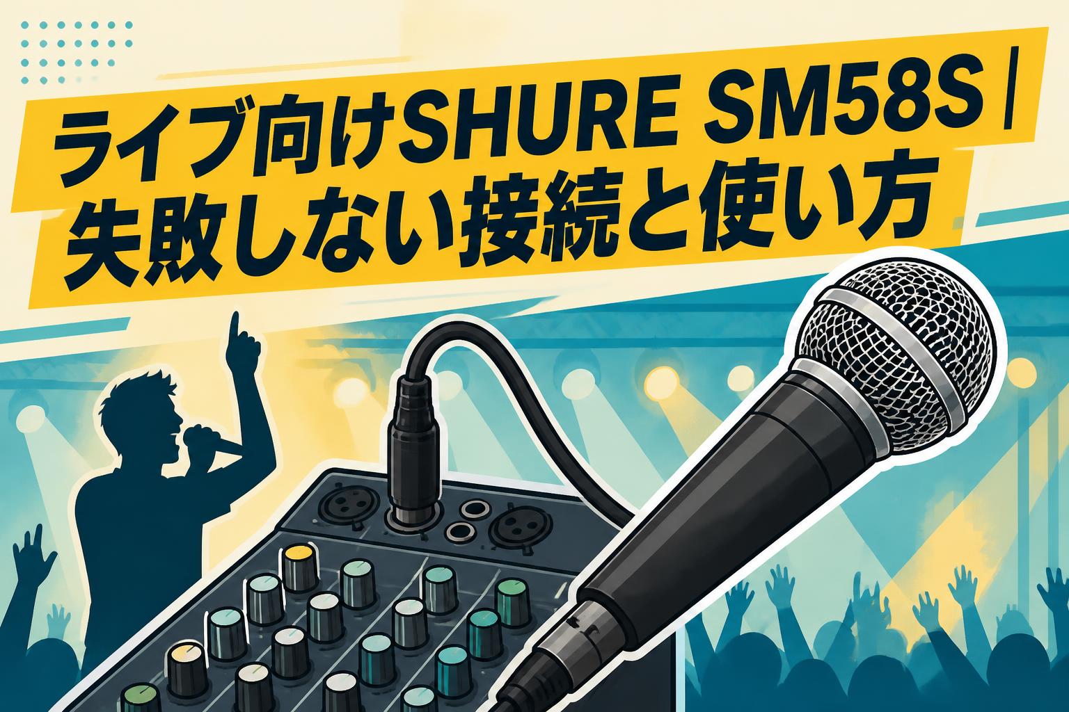 ライブ向けSHURE SM58S｜失敗しない接続と使い方 | PANDA TIMES
