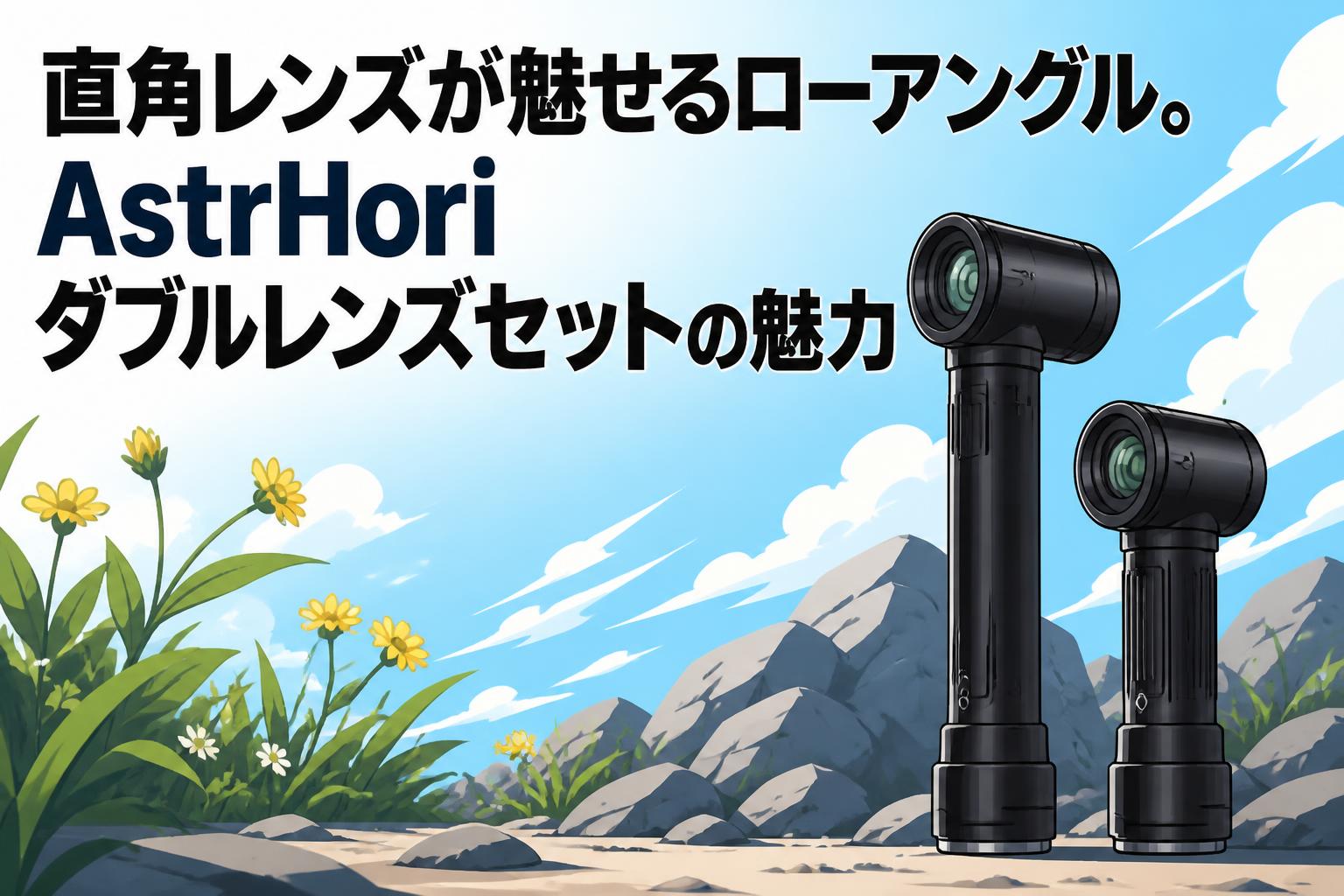 直角レンズが魅せるローアングル。AstrHori ダブルレンズセットの魅力