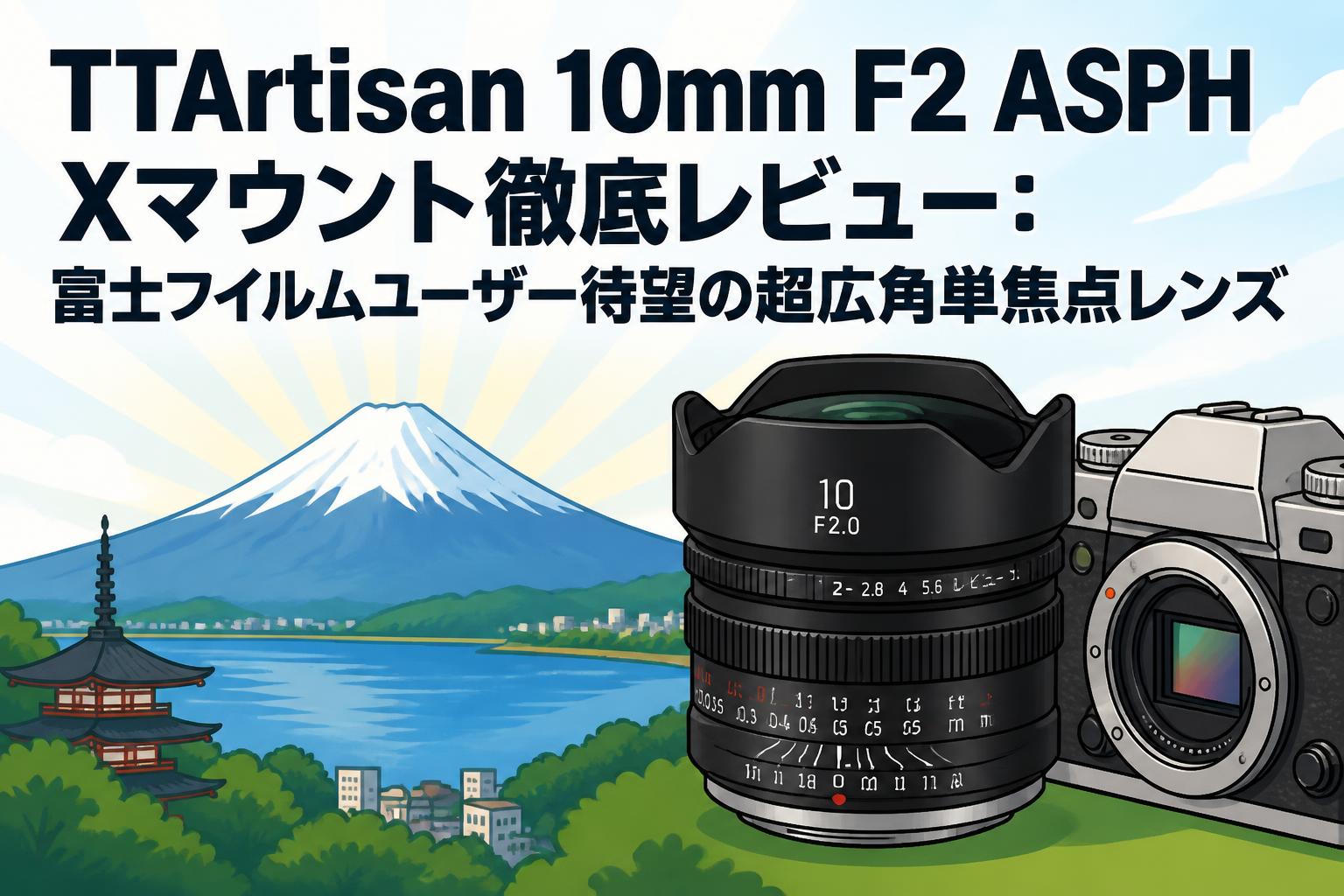TTArtisan 10mm F2 ASPH Xマウント徹底レビュー：富士フイルムユーザー