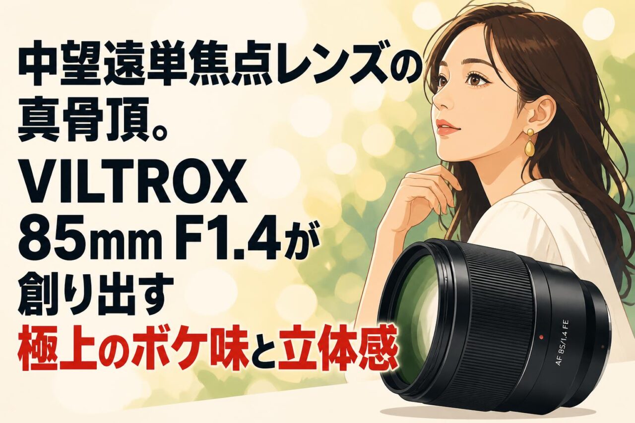 中望遠単焦点レンズの真骨頂。VILTROX 85mm F1.4が創り出す極上のボケ